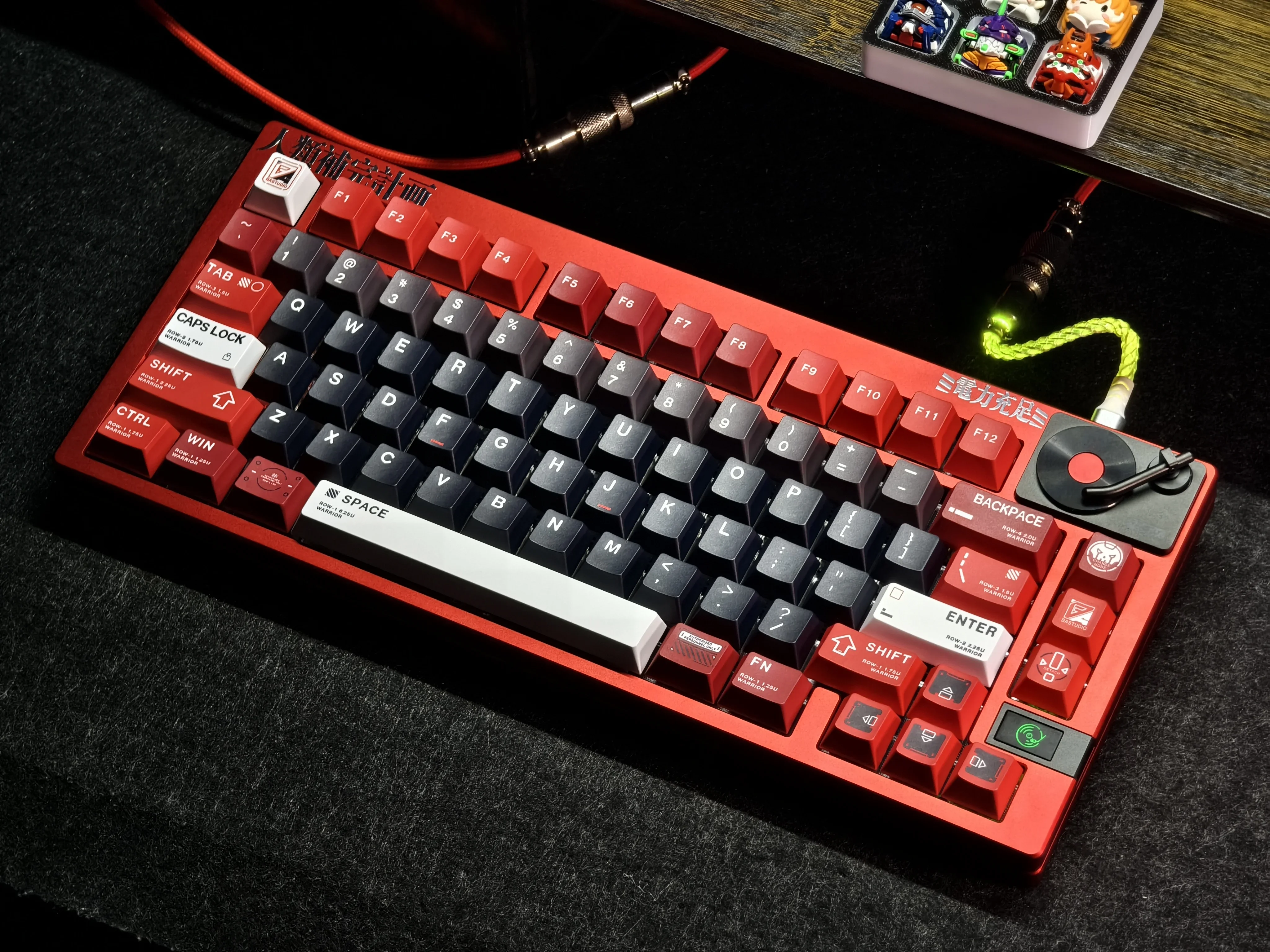 

Warrior keycap Thickened material 1.7-1 Thickness Original height Five-sided sublimation keycap