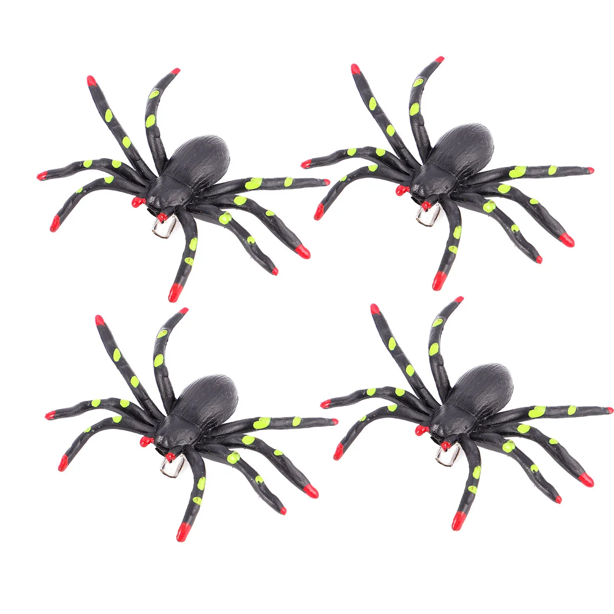 4Pcs Halloween Hair Clip Cartoon Spider Hair Clip Cosplay Prop (Random Style) spider hairpin halloween hair clips