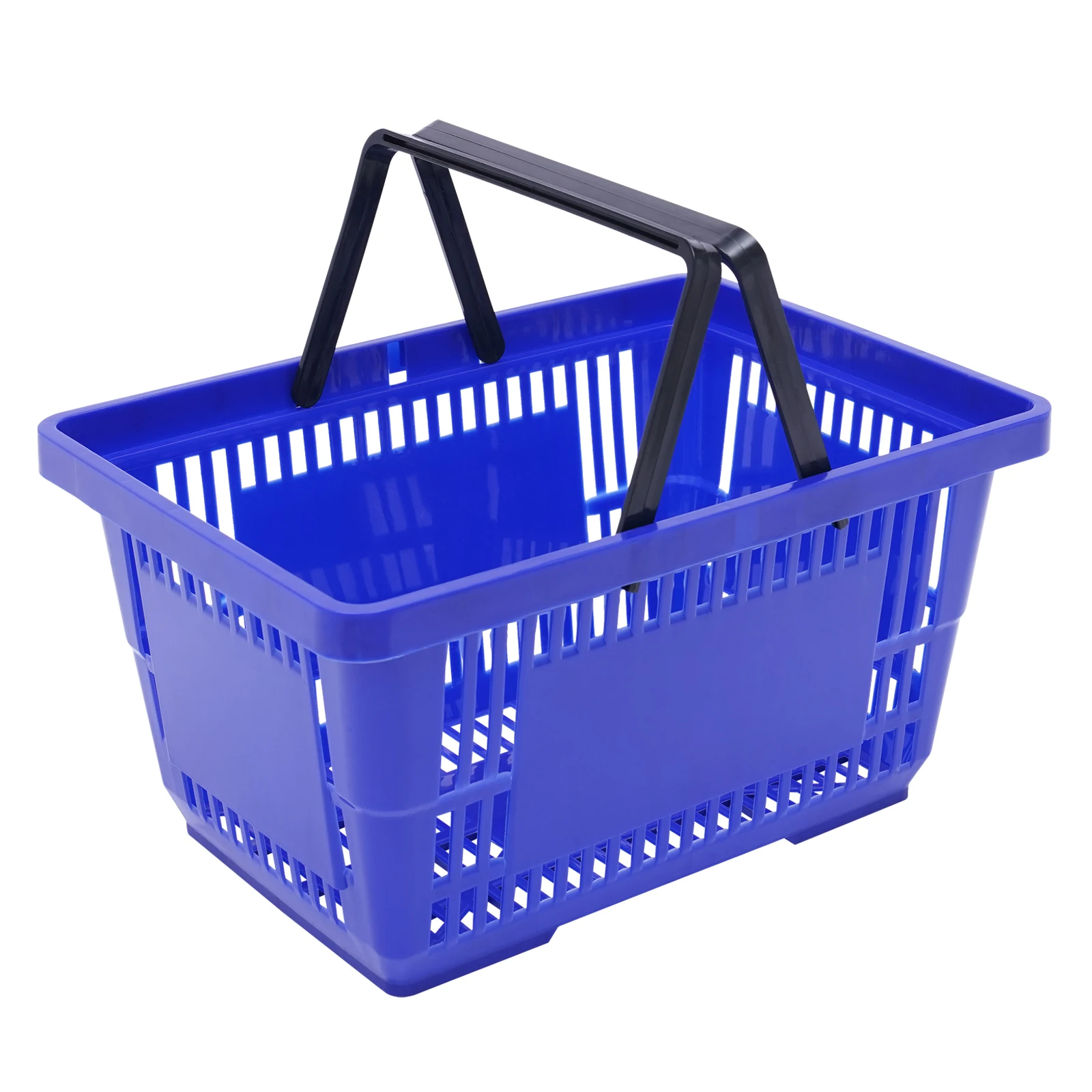 Shopping Basket, 17*12*9inch/43*30*23cm((L x W x H), Handle, Set of 12 Store Baskets with Durable Material Used for Supermarket