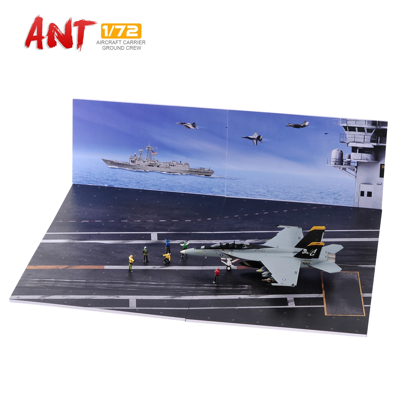 1/72 Airstrip Ground Platform Aircraft Carrier Ffighter Bomber Decoration Scene PVC Material Diorama Figure Model