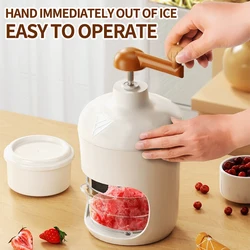 Mini Manual Ice Crusher Smoothies Hail Ice Breaker Portable Shaved Ice Milk Shake Machine Kitchen Tool Ice Blenders Household