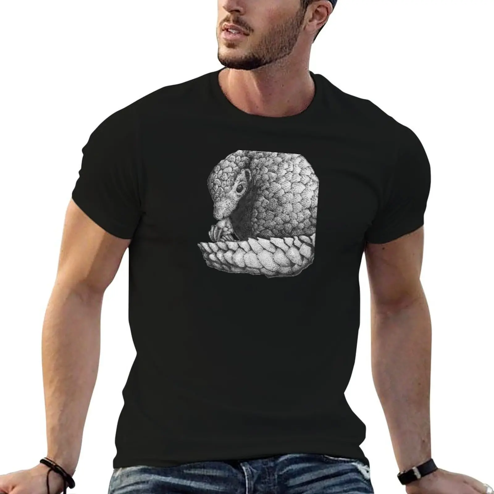 Pangolin T-Shirt Personalized t-shirt cotton graphic tees Men's t-shirt