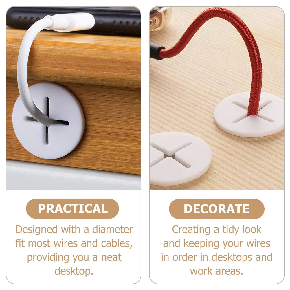 

12pcs Soft Rubber Dust Plug 12Mm White Cable Grommet Desk Cord Organizer Wire Management Hole Cover Furniture Mounting Grommet