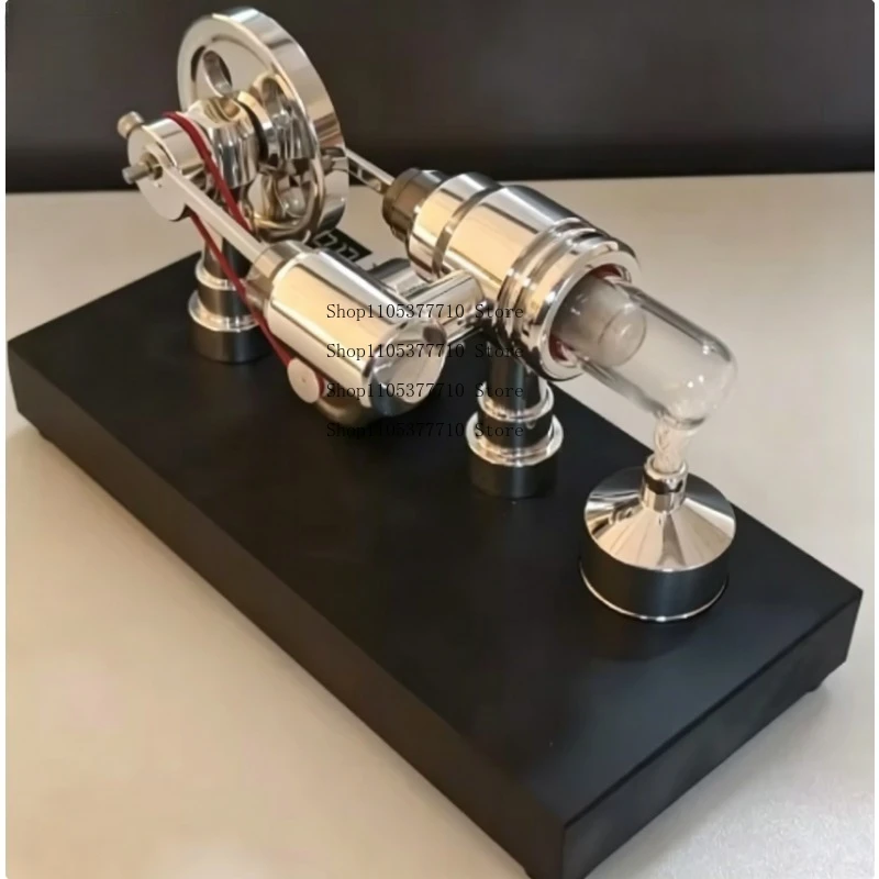 Stirling Engine Star Ring Engine Generator DIY Engine with Voltmeter USB Mirror Polishing