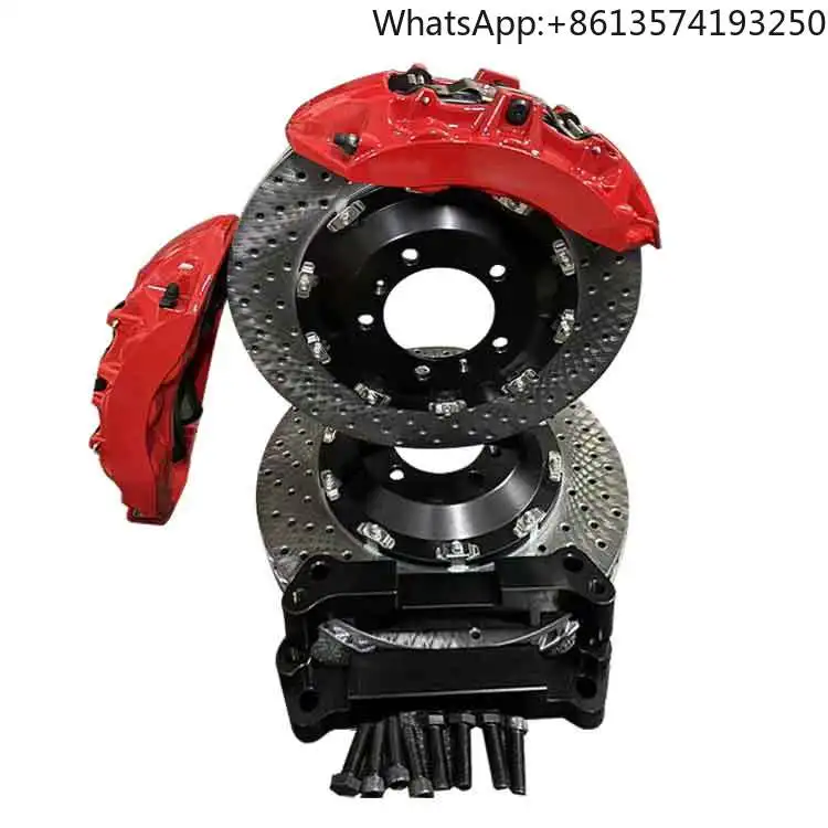 For Caliper 6 Piston Brake Caliper GT4 Big Rear Brake Kit 355-400 Disc for BMW X5F15 Mazda 6 Tesla s