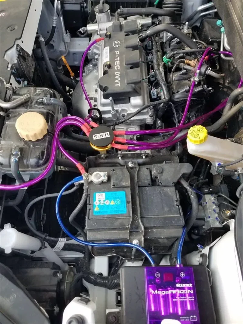 Universal Car Fuel Saver Voltage Stabilizer the New Purple Pivor Mega-RAIZIN High Capacity System &Battery Performance Monitor