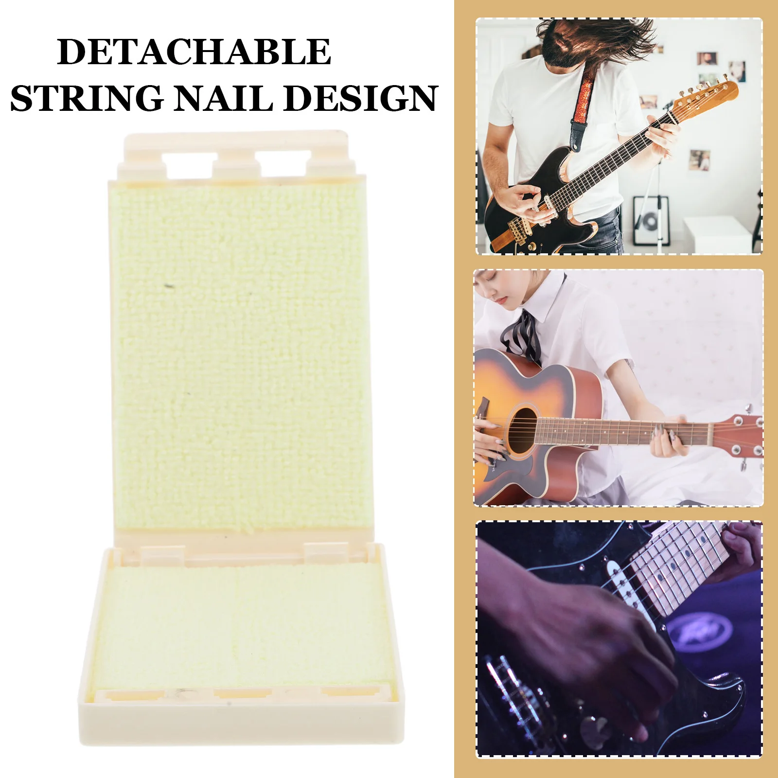 

String Cleaning Scrubber Acoustic Guitar Kit Fret Erasers Brush Bass Accessories for Men Tools