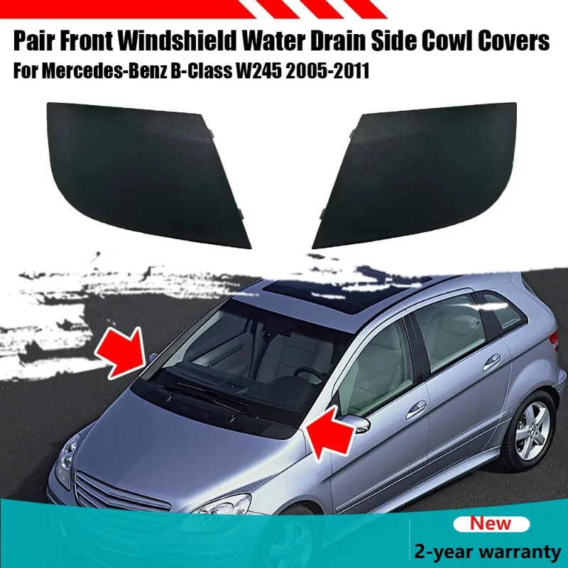 For 2005-2011 W245 Mercedes Benz B Class B180 B200 Front Water Drain Cover Hood Grille Drain 1698300375 1698300275