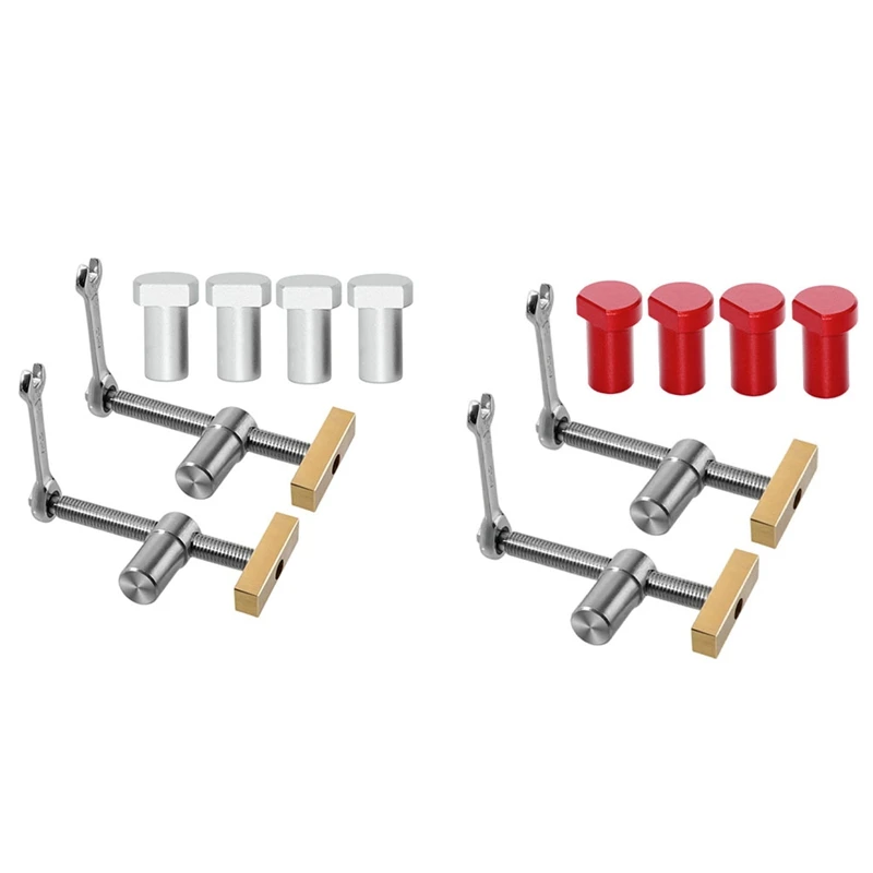 2 Pcs Bench Dog, Dog Hole Clamp Woodworking 3/4 Inch With 4 Pcs 20Mm Bench Dog Hole Adjustable Workbench Bench 20Mm