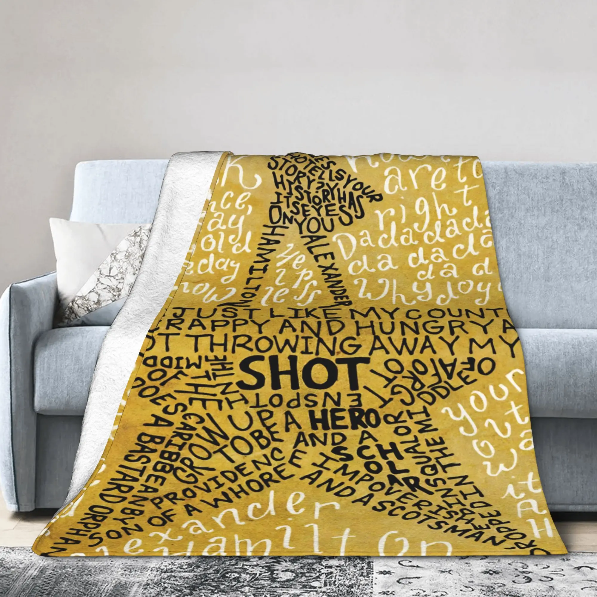 Eliza Angelica and Peggy Hamiltons Blankets  Flannel Funny Warm Throw Blanket for Chair Covering Sofa  Winter