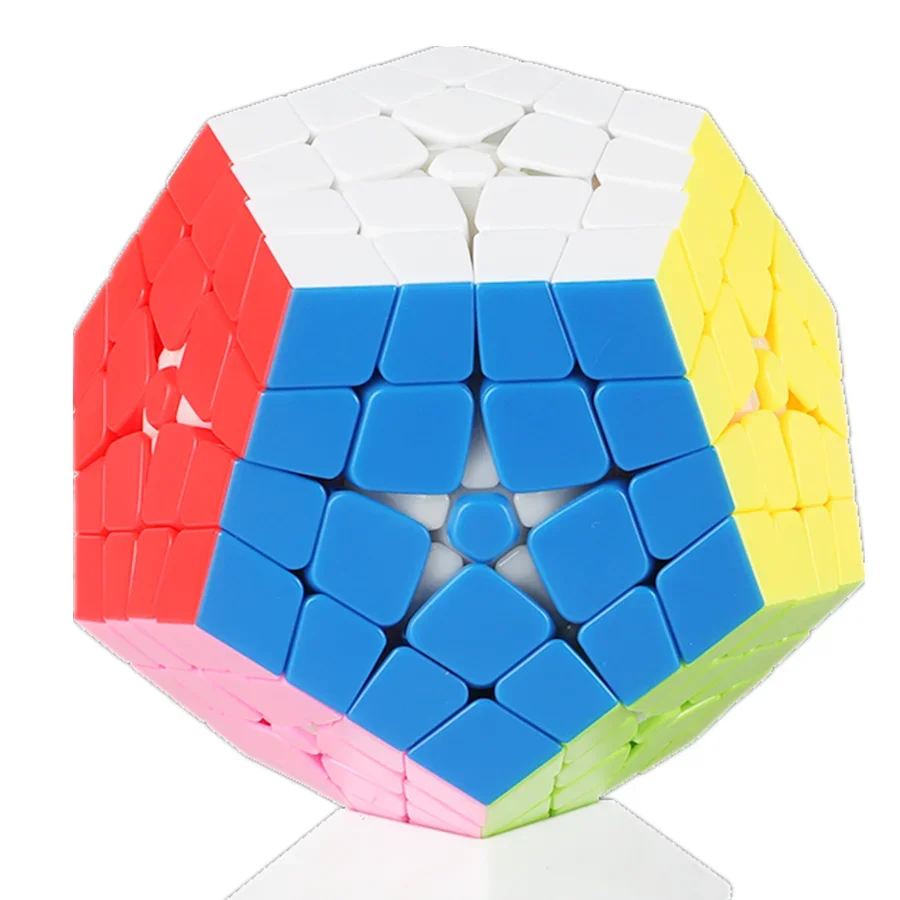 ShengShou-Cube magique de vitesse sans autocollant pour enfants, jouets de puzzle anti-stress, Megaminxeds, 4x4x4