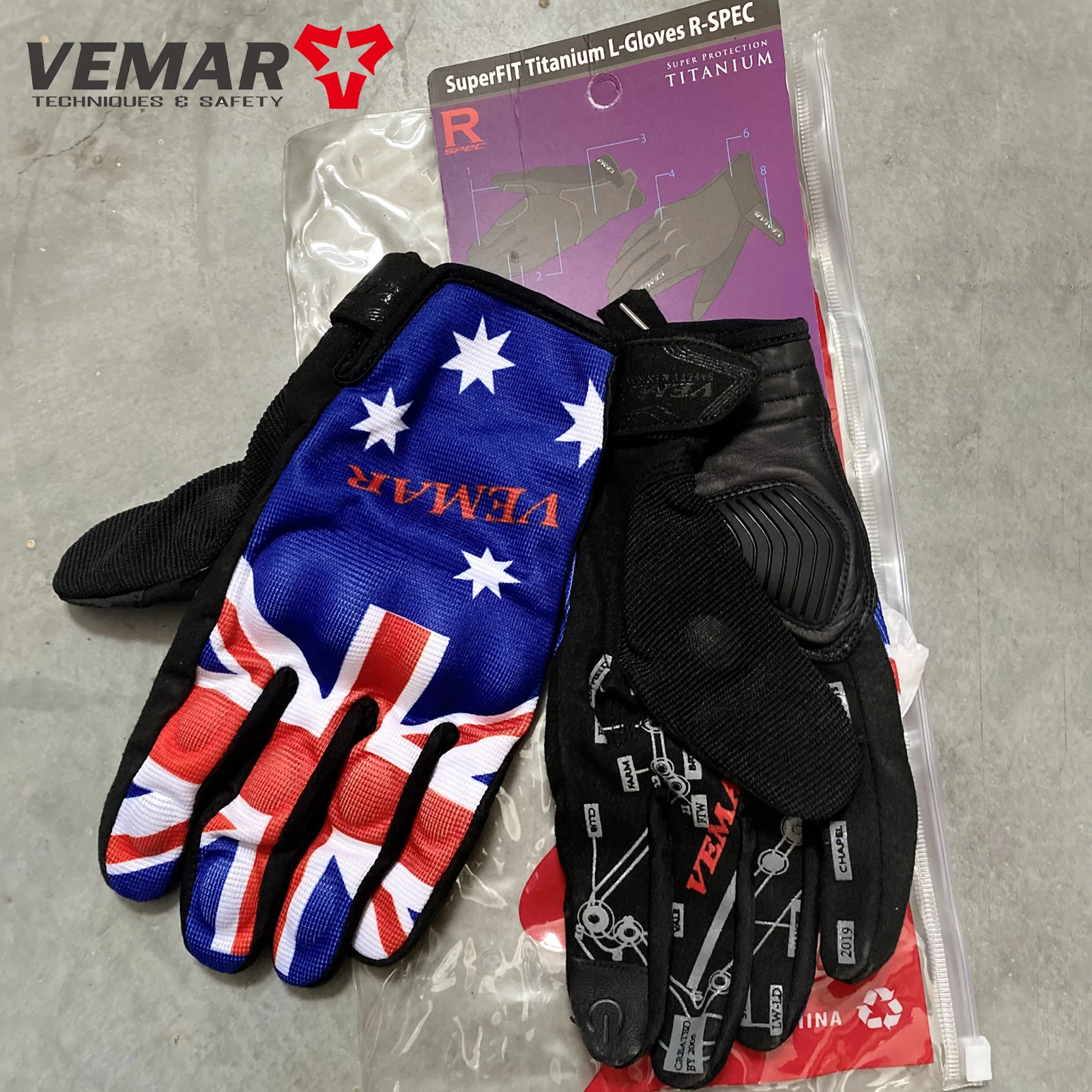 

Fashion Classic Blue Red Motorcycle Gloves Men Women Leather Stretch Panel Combiation Gloves Super for Titanium Cycling Gloves