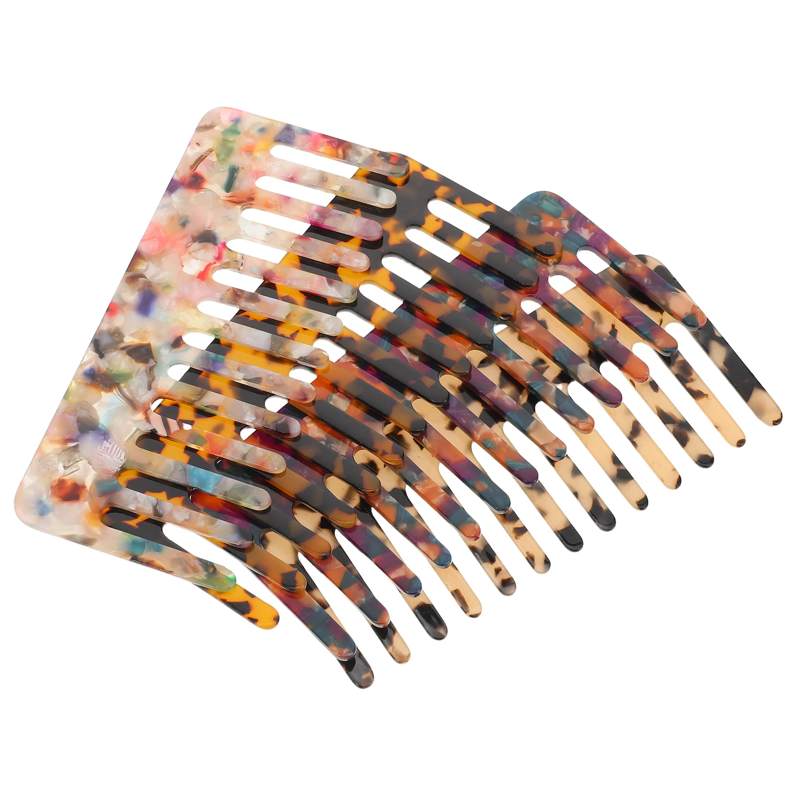 

4pcs Set Cellulose Acetate Anti-Static Combs For Women Stylish Pattern Easy Detangling Long Thick Lightweight Travel Durable