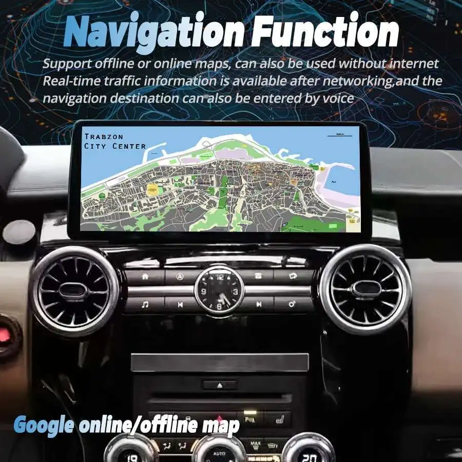 12,3-calowe radio samochodowe Android 14 8Core 256 GB z GPS dla Land Rover Discovery 4 2009-2016 Multimedia Stereo DSP 360 Navigation