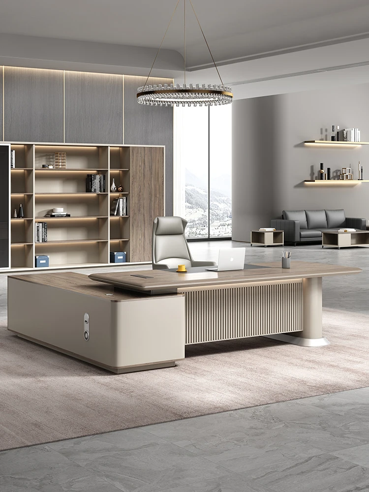 

Boss Desk Simple Modern President Table and Chair Office Furniture