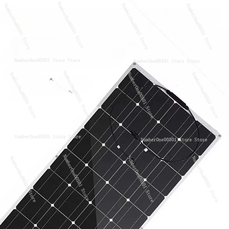 Semi-flexible solar panels monocrystalline silicon 100W solar power generation panels, outdoor RV system power generation panels