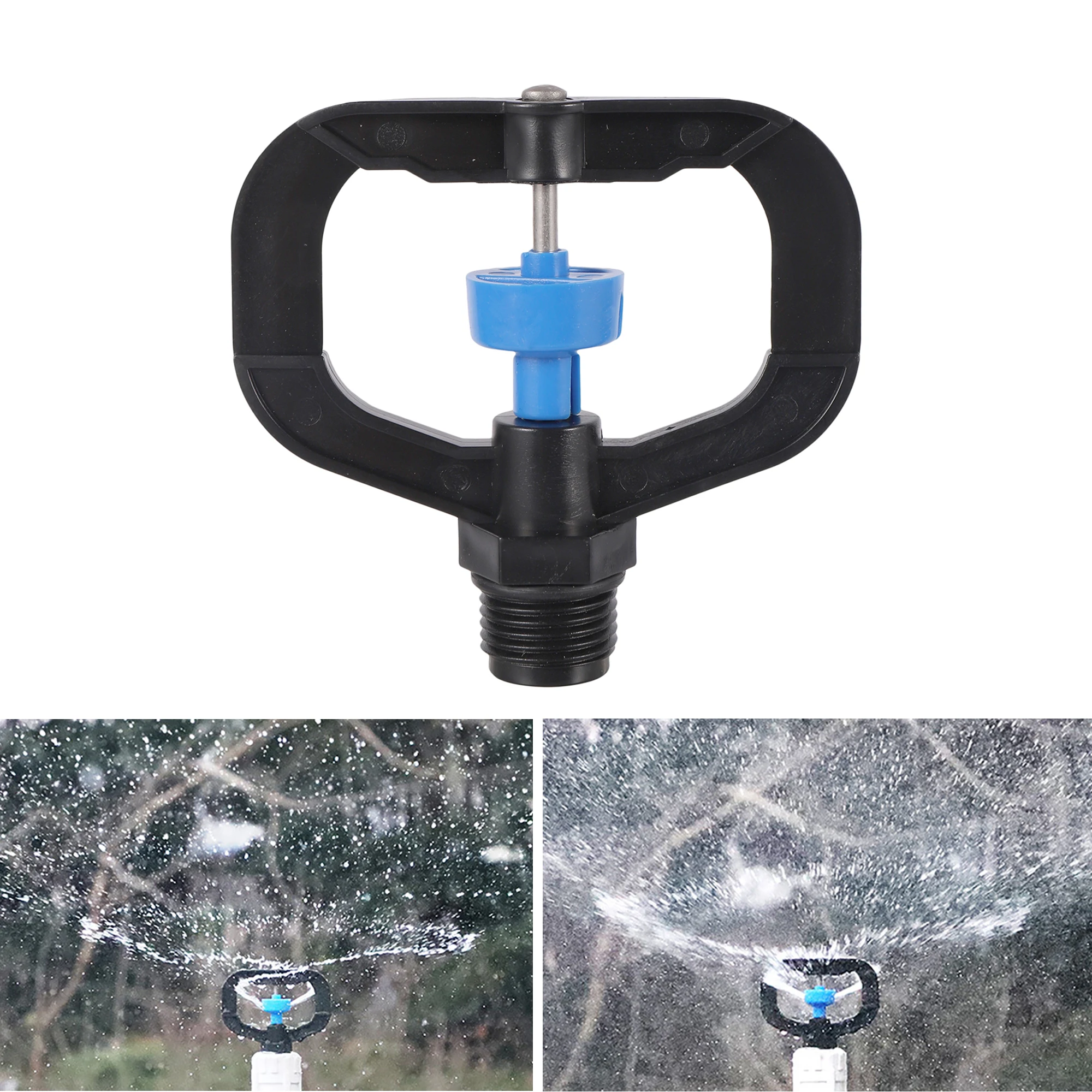 Butterfly Rotor Sprinkler 1/2 Inch Male Thread Garden Lawn Irrigation Micro Sprinkler System Vegetable Courtyard Watering Tool