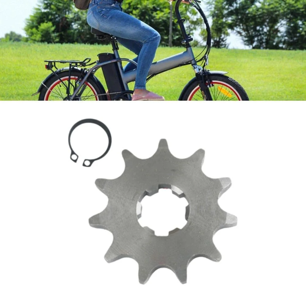 1set Silver 20mm Bore 10-Tooth Sprocket/Pinion Suitable for Off-road Motorcycles, Go-karts, ATVs Chain Tensioner