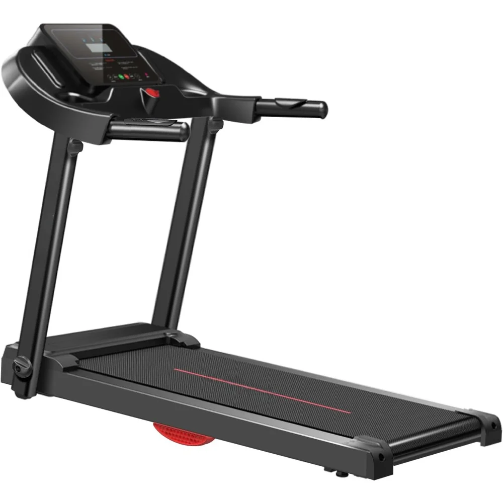 

Treadmill with Pulse Sensor, 2.5 HP Quiet Brushless, 7.5 MPH, 265 LBS Capacity, Folding Treadmill For Home