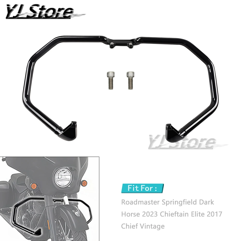 

Подходит для Indian Chieftain Elite 2017, Roadmaster Springfield Dark Horse 2023, винтажный мотоцикл Chief, защита двигателя для шоссе, CrashBar