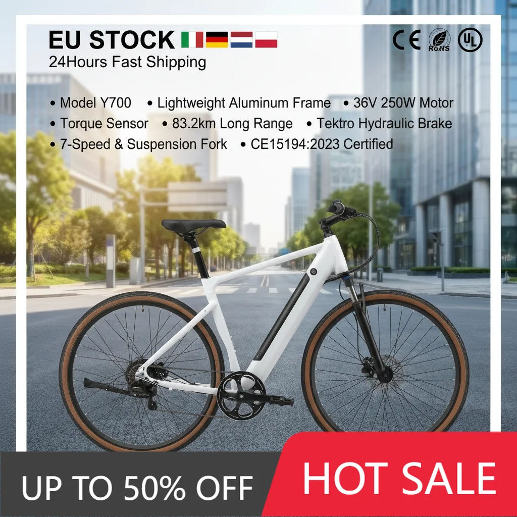 

Yangor Mini Folding Electric Bike 700C Fat Tire Electric Bike, Foldable Electric City Bike, Suitable for Commuting