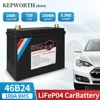 차량용 LiFePo4 배터리, 12V 리튬 자동차 배터리, 720CCA, 100A BMS 교체, SUV 버스 트럭 및 밴, 46B24L/R, 12V 20Ah 1