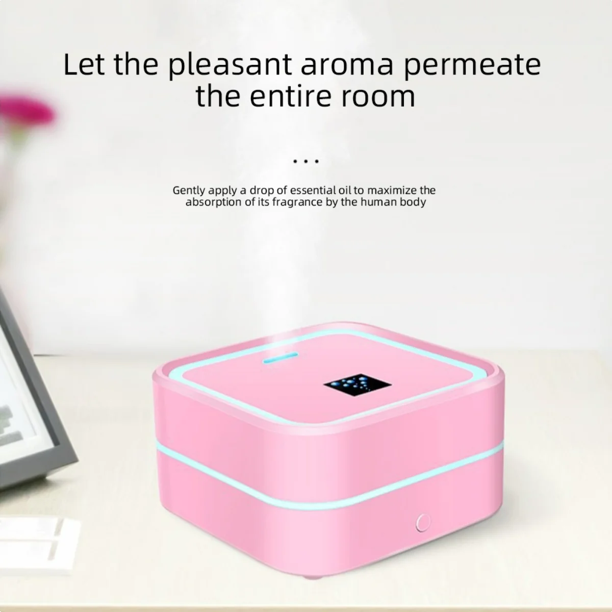 MultiColor LED Humidifier & Aromatherapy Diffuser  Compact for Car, Desk & Office Use