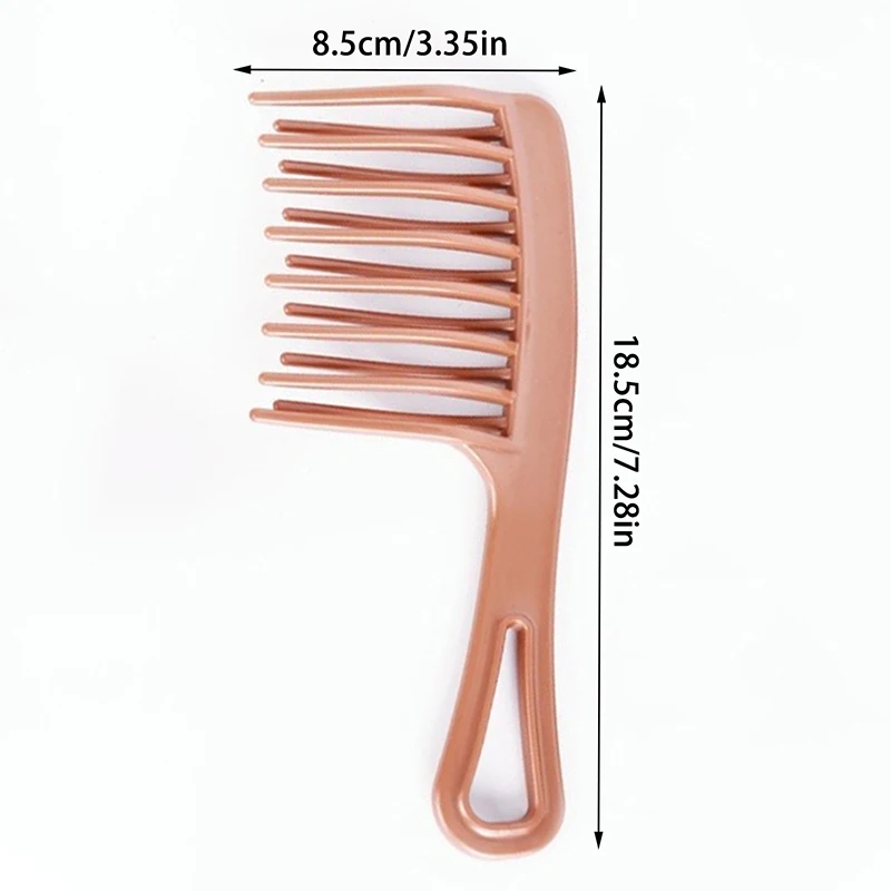 Double Row Big Tooth Comb Wide Tooth Ladies Special Perm Curly Plastic Large Fluffy Long Hair Styling Comb Salon