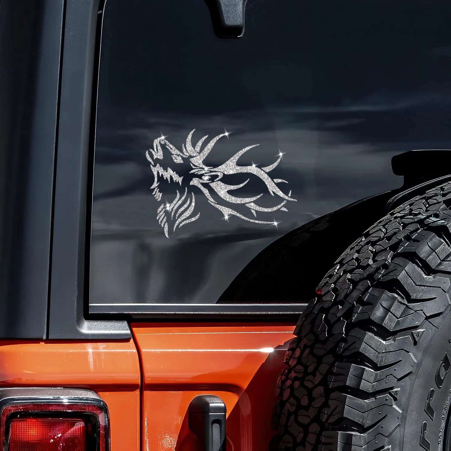 Caribou Stickers Flash Silver Car Decals Car Stickers