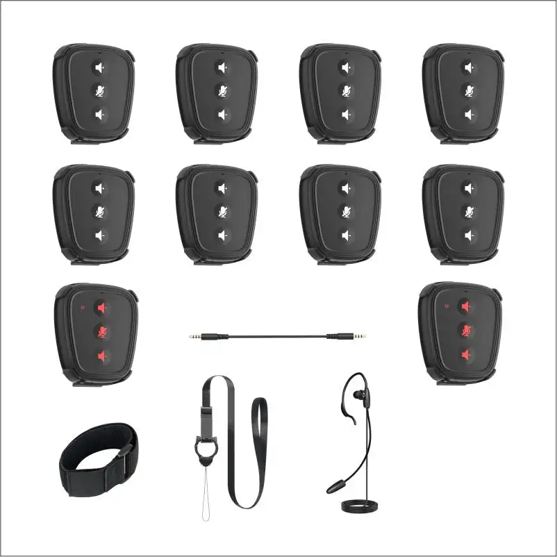 CAME-TV Nano 1.9G, A Small Digital Wireless Intercom Pod -NANO 10PCS (Bridge Cable) For Ride cycling,Skiing,Mountain climbing