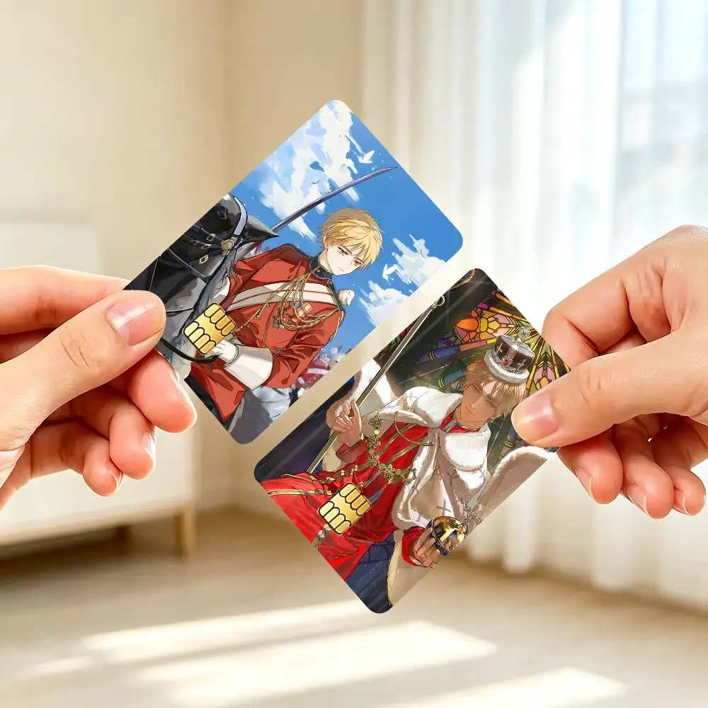 H-Hetalia Axis Powers England Anime  Credit Card HD Stickers Small Chip Waterproof Sticker Game Card Decal Gift