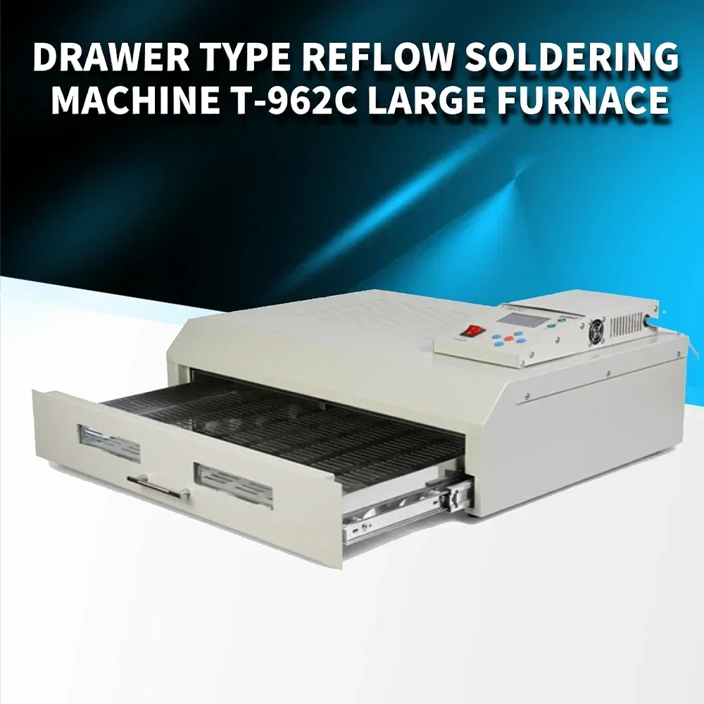 New Version Orignal PUHUI T-962C Infrared IC Heater Soldering Station T962C Reflow Oven BGA SMD SMT Rework Station T 962C