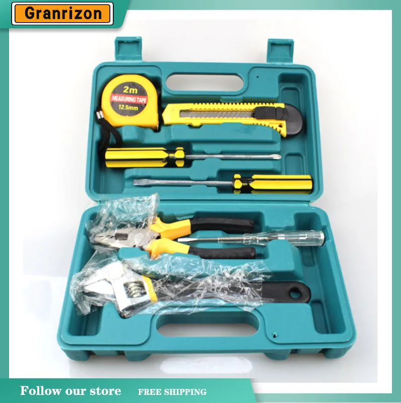 

Hand Combination Tools DIY Household Auto Repair Tape measure screwdriver pliers Wrench Hardware Electrician Toolbox