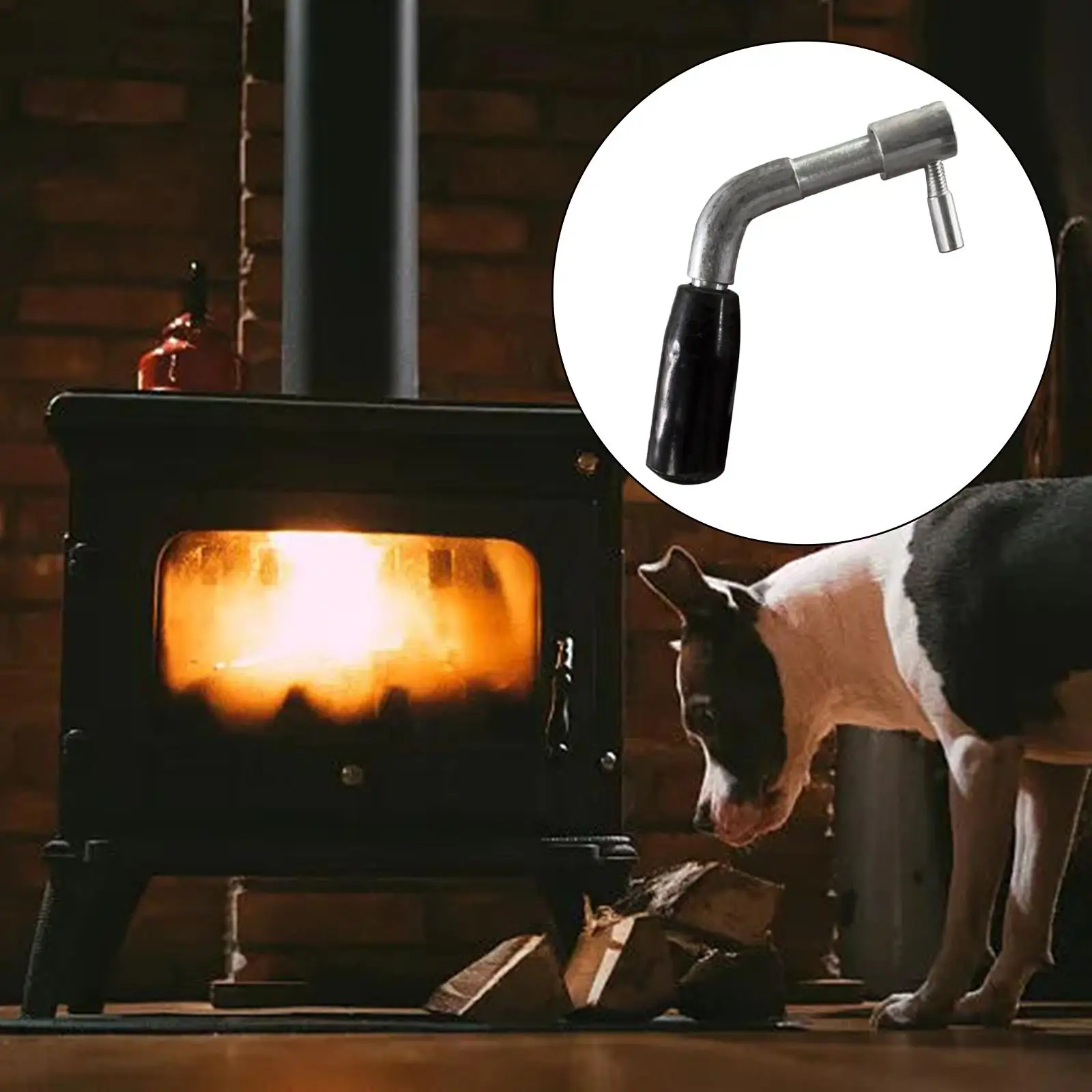 Stove Door Handle Installation Kit Direct Replacement Fireplace Accessory