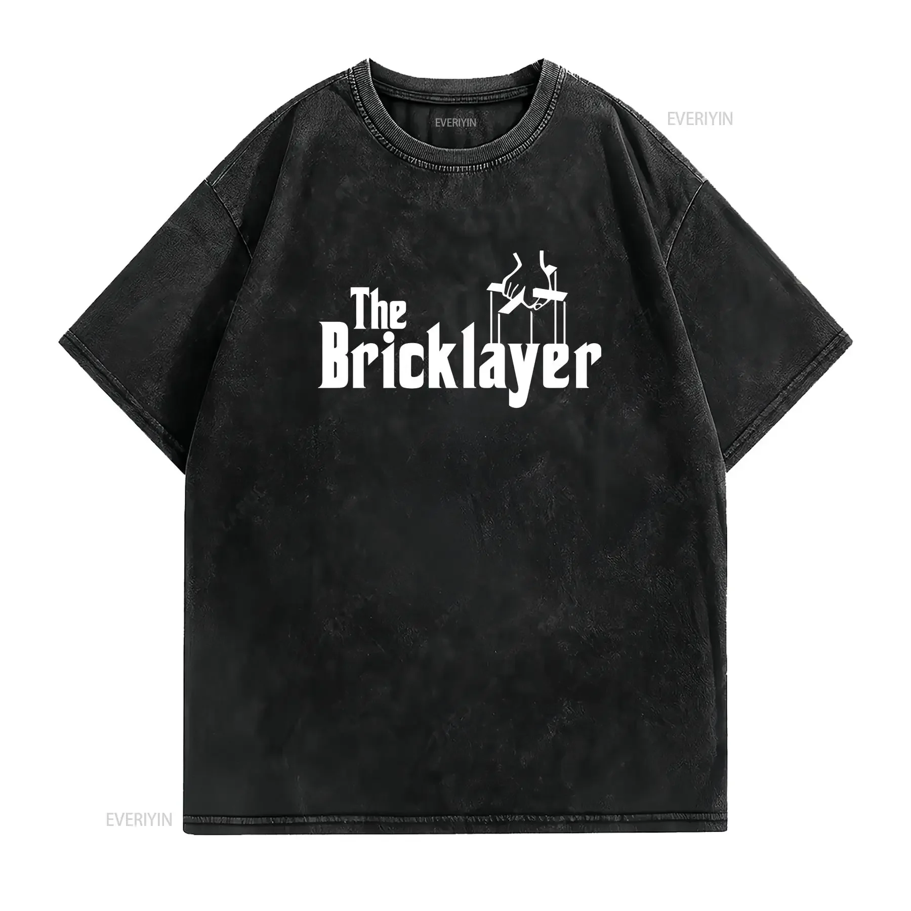 The Bricklayer Funny T Shirt Godfather Spoof Many Colours vintage Washed designer clothes Versatile Slightly Breathable graphic