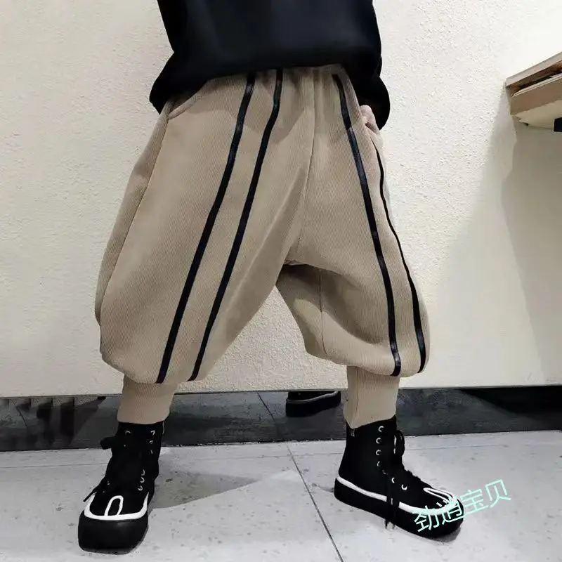 Boys Pants Baby Childrens Clothing Summer and Autumn New Fashionable Childrens Casual Pants Cool and Loose Fitting Pants