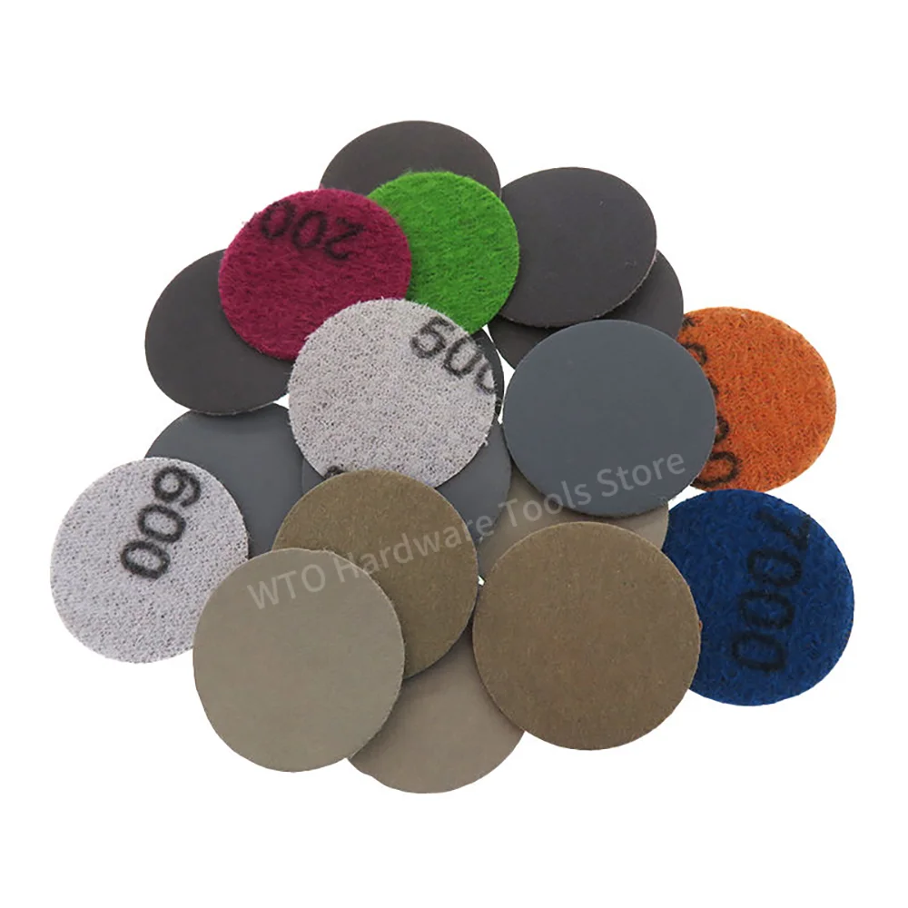 

200PCS 2 Inch Waterproof Sanding Discs Hook Loop Silicon Carbide Sandpaper Wet/Dry 60 -10000 Grit For Metal,Polishing Grinding
