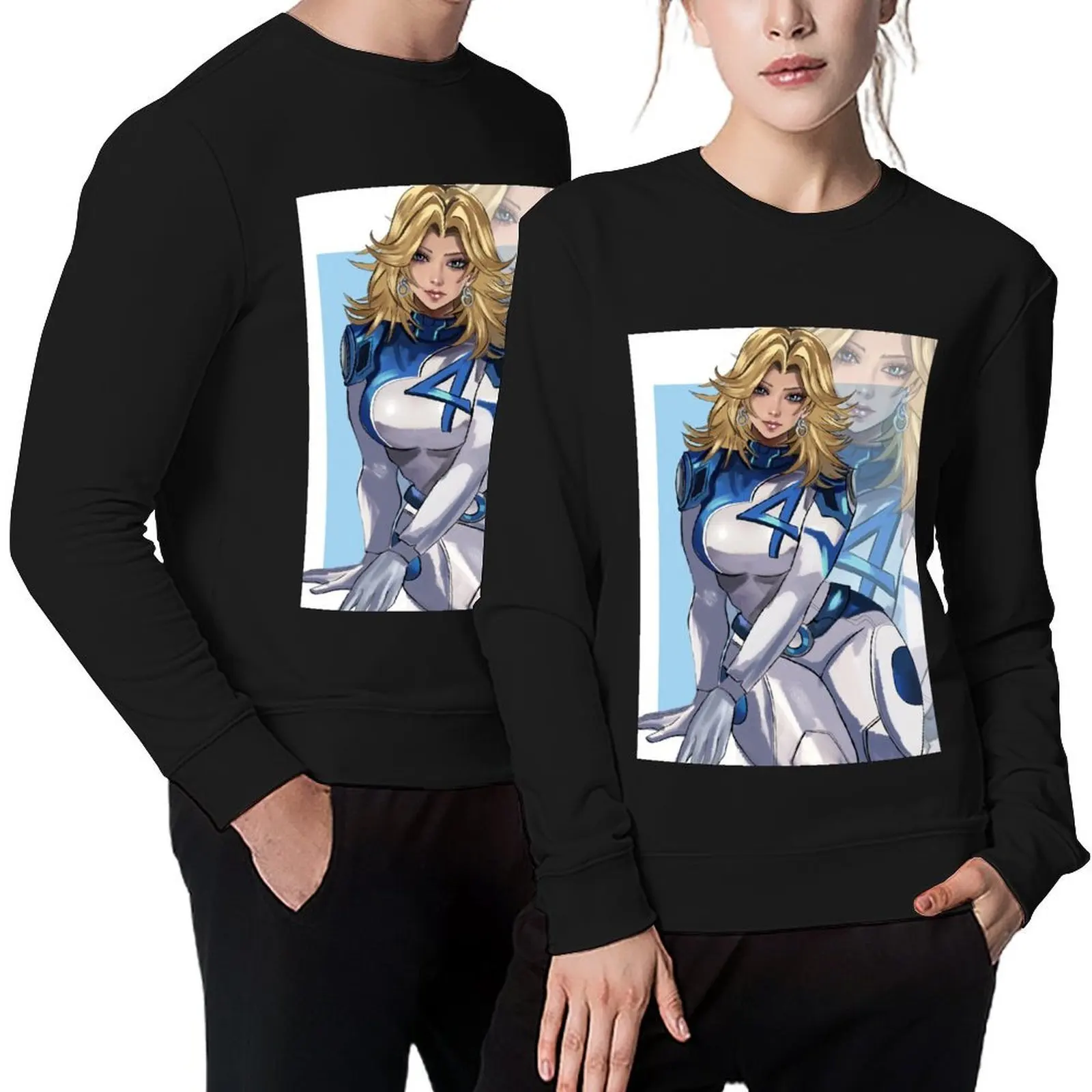 

The Invisible Woman - Sue Storm Pullover tracksuit blouse anime clothing men's coat hooded sweatshirt for men