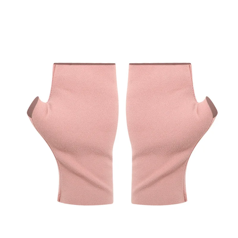 

Изолированные перчатки без пальцев с сенсорным экраном, микрофлисовые перчатки с инфракрасным подогревом, флисовая ручная одежда, женские деловые теплые перчатки