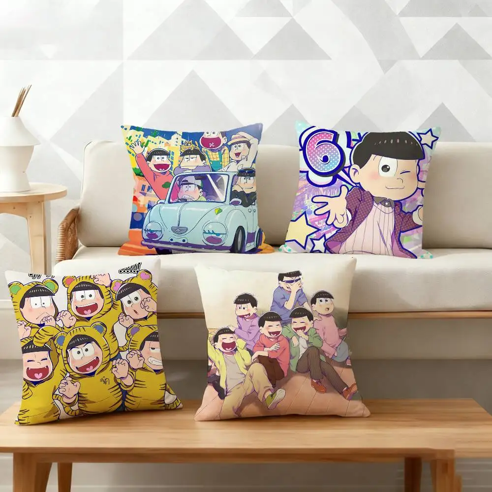 Anime Osomatsusan Oso Kara Pillow Case for Sofa Living Room Home office Decor Protective Cover