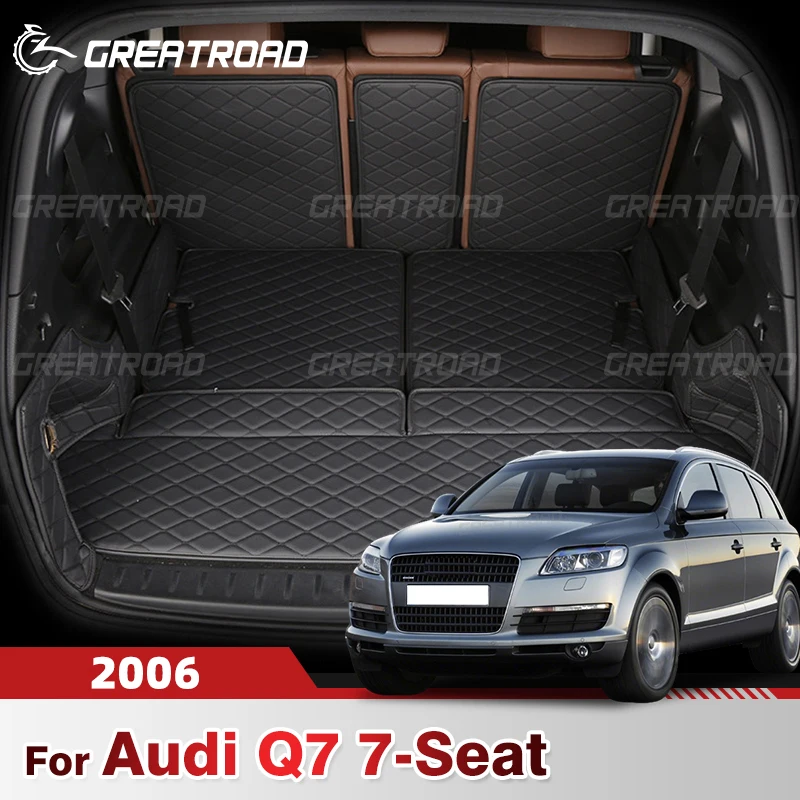

Автомобильный коврик для багажника с полным покрытием для Audi Q7 7-Seat 2006, противогрязный чехол для багажника автомобиля, коврик, подкладка для груза, защитные аксессуары для интерьера