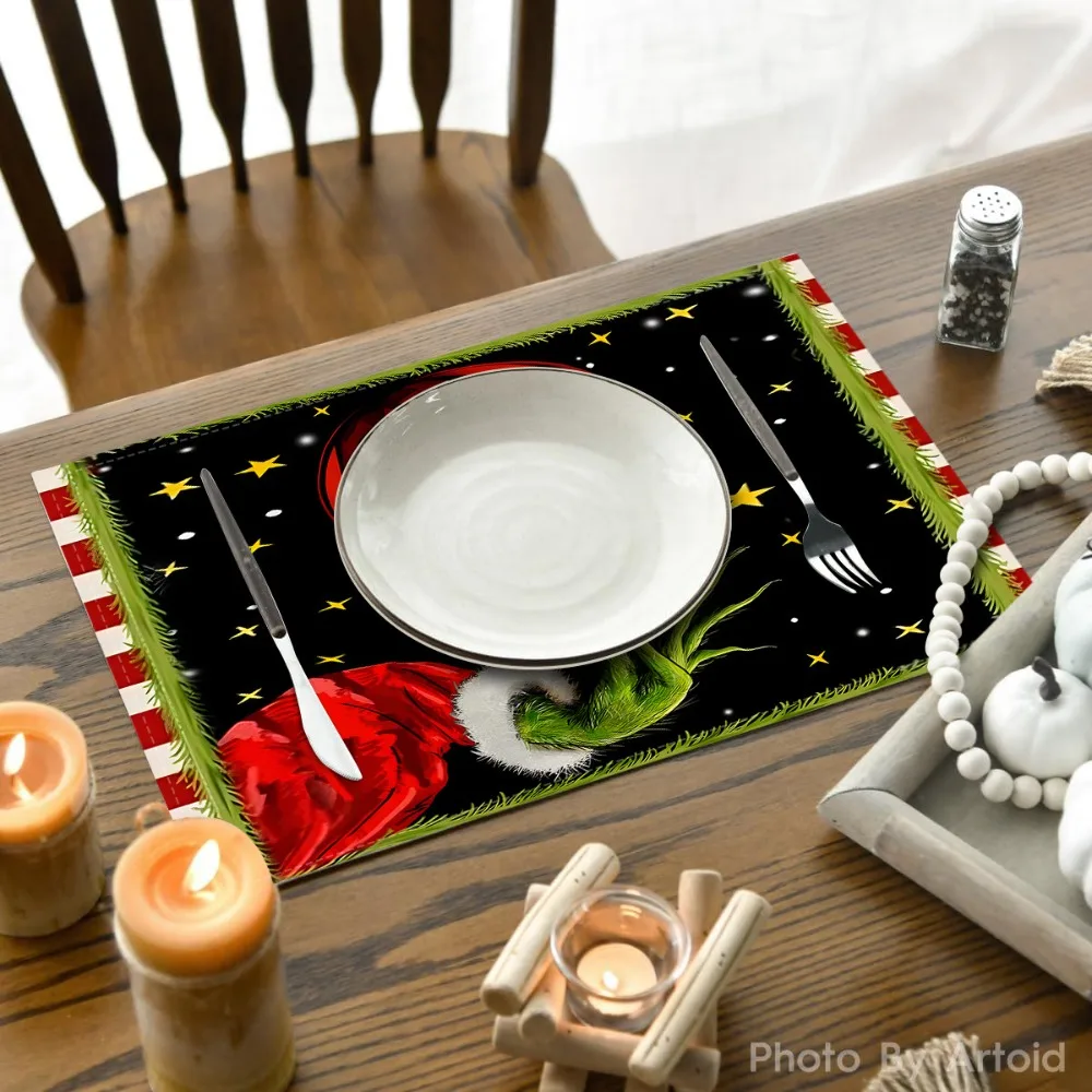 

2025 New Table Mat English Letter Placemat Western Restaurant Kitchen Insulation Coaster Western Placemat Hot Sale