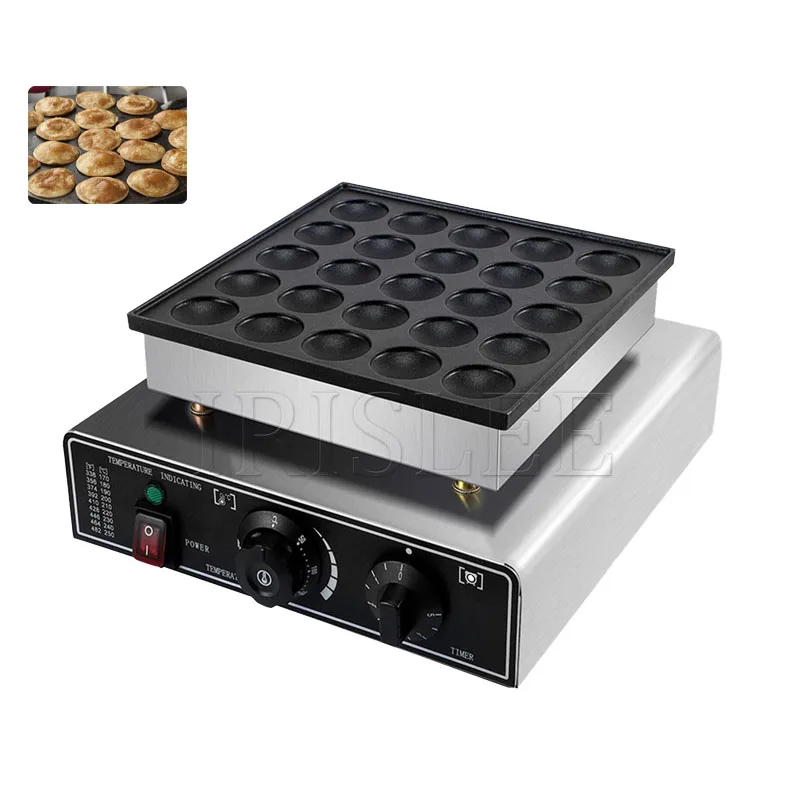 صانع الفطائر الهولندية الصغيرة 25 قطعة صانع فطيرة صغيرة تجارية غير لاصقة صانع دوراياكي فطيرة هولندية كهربائية