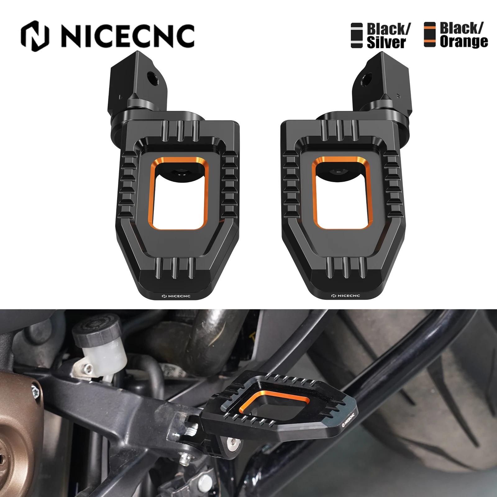 

For Harley Sportster S RH1250S 21-2024 Adjustable Rider Footpegs Footrests Low Rider ST FXLRST 117 Street Bob FXBB 107 FXBBS 114