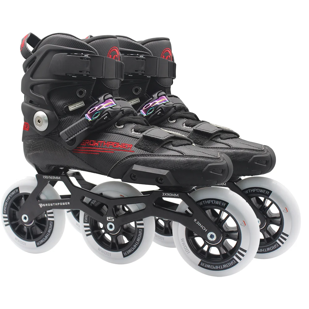 

New Arrival Adult 4 PU Wheel Fancy Inline Skates Single Row Wheel Roller Skating