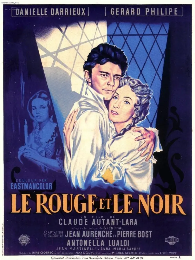 Le rouge et le noir 1997 The Red and the Black Movie Art SILK POSTER Wall Art Home Decorative painting