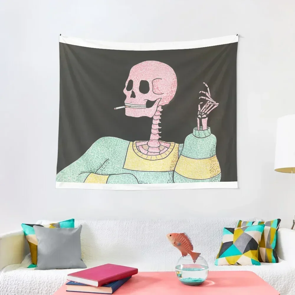 

Pink Skeleton Tapestry Nordic Home Decor Custom Wall Decor Outdoor Decor Tapestry