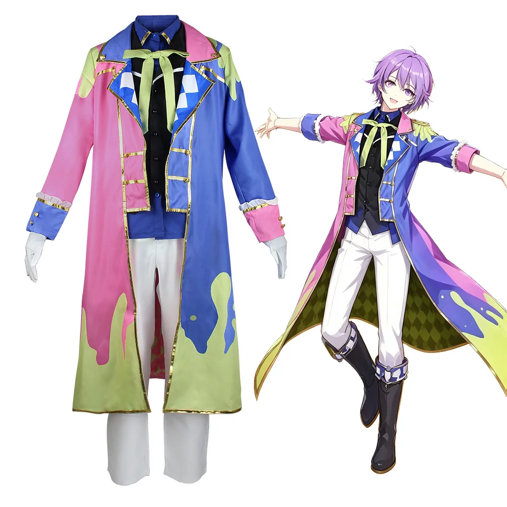 Kamishiro Rui Cosplay Costume Project Sekai Colorful Stage Long Coat Uniform Men Halloween Carnival Outfit Full Set