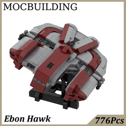 Ebon Hawk Model Knight Space Movie Spaceship MOC Building Block Bricks Toys for Kids Birthday Gift