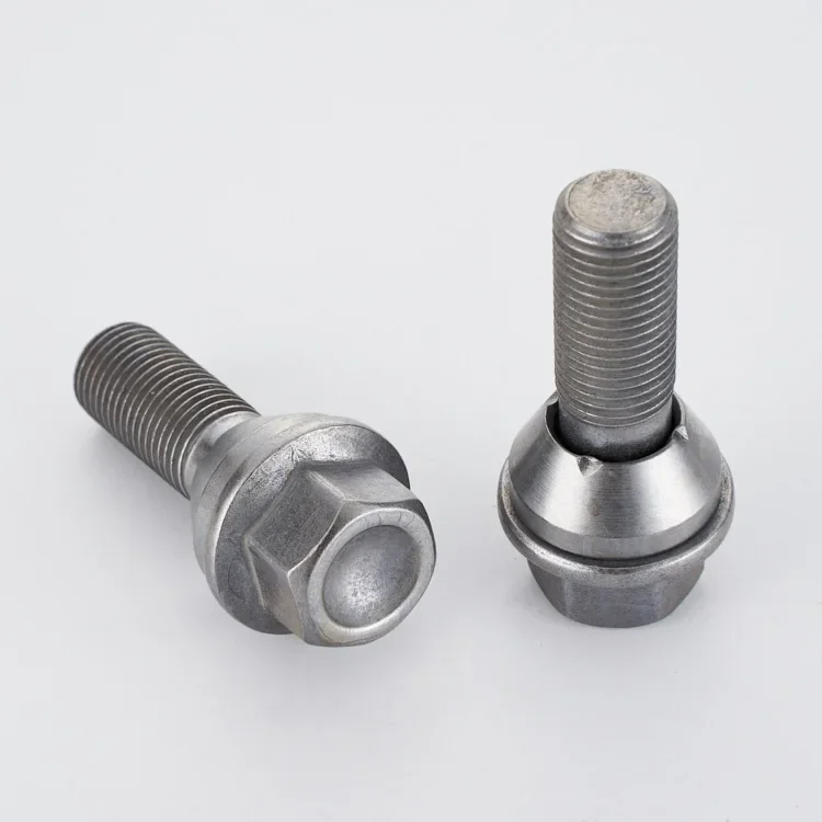 1pc Lug Bolt Wheel Hub Screw Suit for Volvo Series M14x1.5 Hex 19mm Lenght 60mm Thread Lenght 30mm